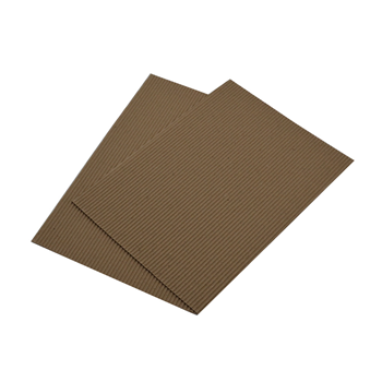 Double-ply see-through cardboard